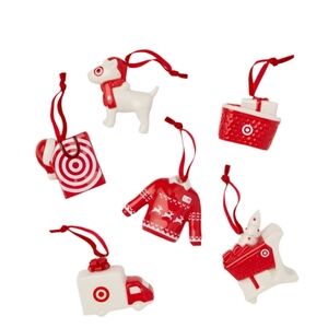 Target Wondershop 6 Piece Ceramic Holiday Ornament Set